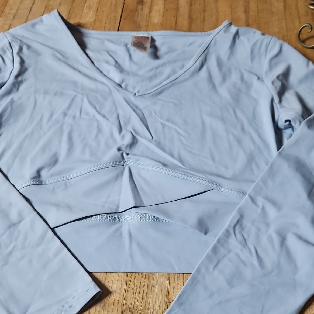 Gymshark Sky Blue Long Sleeve Women's Top